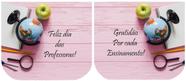 Necessarie Porta Moedas Dia dos Professores Globo Fundo Rosa