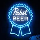 Neón AHlove Cerveza Pabst para Decoración de Pared 30x38 cm con Adaptador