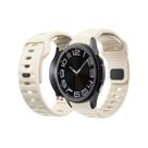 NERDCASE, Pulseira de Silicone, Compatível com Samsung Galaxy Watch 20mm, Bege