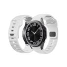 NERDCASE, Pulseira de Silicone, Compatível com Samsung Galaxy Watch 20mm, Branco