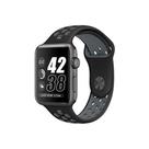 NERDCASE, Pulseira NK Furadinha Respirável, Silicone, Compatível com Apple Watch Series 1-9, 42mm/44mm/45mm/49mm, Preto/Cinza