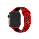 NERDCASE, Pulseira NK Furadinha, Silicone, Compatível com Apple Watch, Serie 1-9, 42/44/45/49mm, Vermelha e Preta