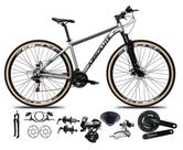 NEROBicicleta Aro 29 Absolute Nero 5 Shimano Altus 24v Freios Hidráulicos Garfo com Trava Pneu com Faixa