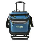 Nevera portátil Cooler Titan Deep Freeze para 60 latas con ruedas y plegable, azul