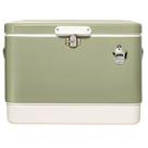 Nevera Retro Metálica FSE, Capacidad para 80 Latas/54 L, Estructura Rígida, Verde