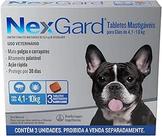 Nexgard 4-10kg: Antipulgas e Carrapatos para Cães, 3 Comprimidos Mastigáveis Nexgard 4-10kg: Antipulgas e Carrapatos para Cães, 3 Comprimidos Mastigáveis