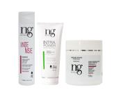 Ng De France Kit Shampoo Intense 300ml + Intra Power Tratamento Queratina 200ml + Máscara Hidratação Intensa