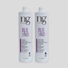 Ng De France Shampoo Matizador Desamarelador Silver Blond 1l + Cond. Silver Blond 1l