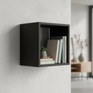 Nicho 20x20 Preto MDF Decoração Sala Quarto Cozinha Banheiro Escritório