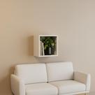 Nicho 25x25 Branco MDF Decoração Sala Quarto Cozinha Banheiro