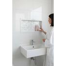 Nicho 30x60 Embutir Parede Fundo 3D Branco Alaska