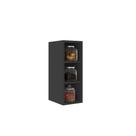 Nicho Adega 3 Garrafas Hazy Móvel Vertical MDP/BP Preto G96 - Gran Belo