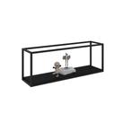 Nicho Aéreo Dynamica 120x30x42cm C-01 Prateleira Preto ônix - Preto ônix -
