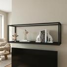 Nicho Aéreo Estilo Industrial 120cm Active Preto Ônix Yescasa