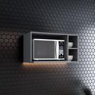 Nicho Aéreo para Micro-ondas em MDF Americana C557 Henn Nicho Aéreo para Micro-ondas em MDF Americana C557 Henn