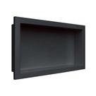 Nicho Banheiro De Embutir Organizador 30x30 MetaSul Preto Vulcano