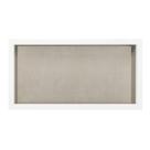 Nicho Banheiro Porcelanato Borda Alumínio 61x30x11cm Cinza