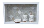 Nicho Banheiro Porcelanato box 30x50x11 Borda De Alumínio. Nicho Banheiro Porcelanato box 30x50x11 Borda De Alumínio.