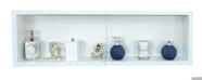 Nicho Banheiro Porcelanato Branco 100x30 - 2 peças de 50cm