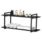 Nicho Banheiro Preto Com Prateleiras Preto 100cm