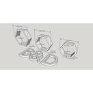 Nicho Colmeia Hexagonal Com Fundo 3 Unidades Quarto Infantil