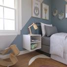 Nicho com Prateleira para Quarto Infantil Bramov Móveis Branco Nicho com Prateleira para Quarto Infantil Bramov Móveis Branco