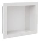Nicho De Banheiro Plástico Para Embutir 30x40 - Branco
