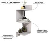Nicho de canto Artysul MDF branco