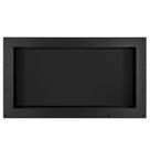 Nicho de chuveiro Suteck 16x28cm com prateleira única em ABS preto