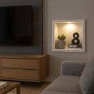 Nicho de Embutir Mármore Sintético Branco 30x30x10cm Elegância e Funcionalidade Nicho de Embutir Mármore Sintético Branco 30x30x10cm Elegância e Funcionalidade