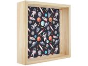 Nicho de Madeira Colorido Quadrado 30x30cm - Design Up Living Astronautas