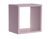 Nicho de Madeira Simples Rosa 1,2x27x24,5x15cm