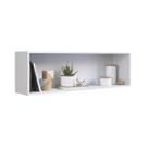 Nicho de Parede Horizontal Branco Organizador Multiuso Funcionale Decoração Cozinha Nicho de Parede Horizontal Branco Organizador Multiuso Funcionale Decoração Cozinha