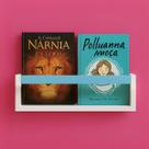 Nicho de Parede Organizador de Livros Decoração de Sala Quarto Infantil Escritório Estante Moderna de Madeira MDF 40cm