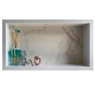 Nicho de Porcelanato Branco Carrara 60x32cm