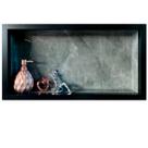 Nicho de Porcelanato Cinza Grafite Polido 60x32cm
