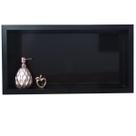 Nicho de Porcelanato Preto Nero Para Banheiro 62x32cm Embutir