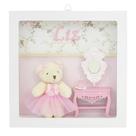 Nicho Decorado Ursinha Bailarina Rosa Quarto Bebê Infantil