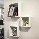 Nicho Decorativo 100% Mdf Branco Com 3 Desmontado - Suprema Móveis