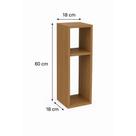 Nicho Decorativo 60x18cm em Madeira Louro Freijó Ideal para Quarto, Sala ou Banheiro"