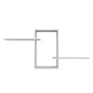 Nicho Decorativo Com Prateleiras 66 X 9 X 30,5cm NB 66931 Nicho Decorativo Com Prateleiras 66 X 9 X 30,5cm NB 66931