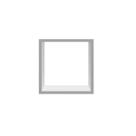 Nicho decorativo Flutuante em MDP 45X45X15 CMS NB-15-4545