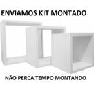 Nicho Decorativo Mdf Kit Com 3 Unidades, Pequeno, Médio E Grande