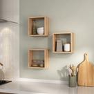 Nicho Decorativo Office Kit com 3 Unidades Grande 30x30x15 Genova