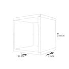 Nicho decorativo trovarelli 30x30x15 cm branco
