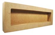 Nicho Duplo Retangular 60x20x6 Mdf Madeira Nicho Duplo Retangular 60x20x6 Mdf Madeira
