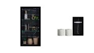 Nicho Em Porcelanato Com Prateleira De Vidro Para Banheiro E Porta Papel Higiênico Kit com 2 Peças Preto Venato Nicho Em Porcelanato Com Prateleira De Vidro Para Banheiro E Porta Papel Higiênico Kit com 2 Peças Preto Venato