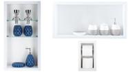 Nicho Em Porcelanato Para Banheiro - Kit com 3 peças (Branco)