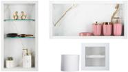 Nicho Em Porcelanato Para Banheiro - kit com 3 peças (Calacata)