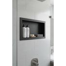 Nicho Embutir Banheiro/Cozinha 30x60cm Preto Moderno